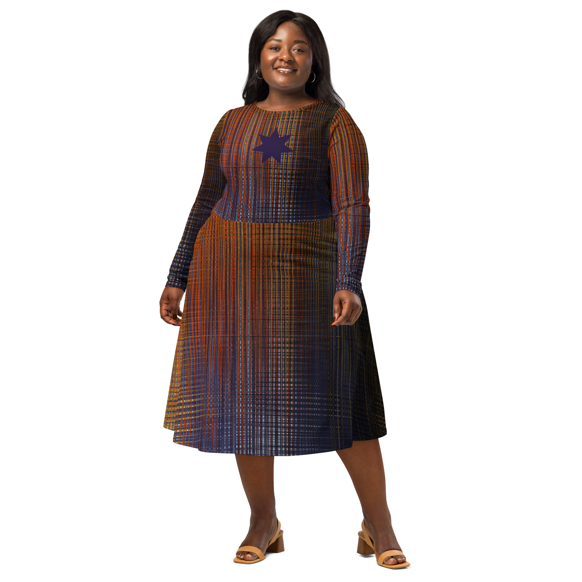 Stars on Fire Midi Pocket Dress