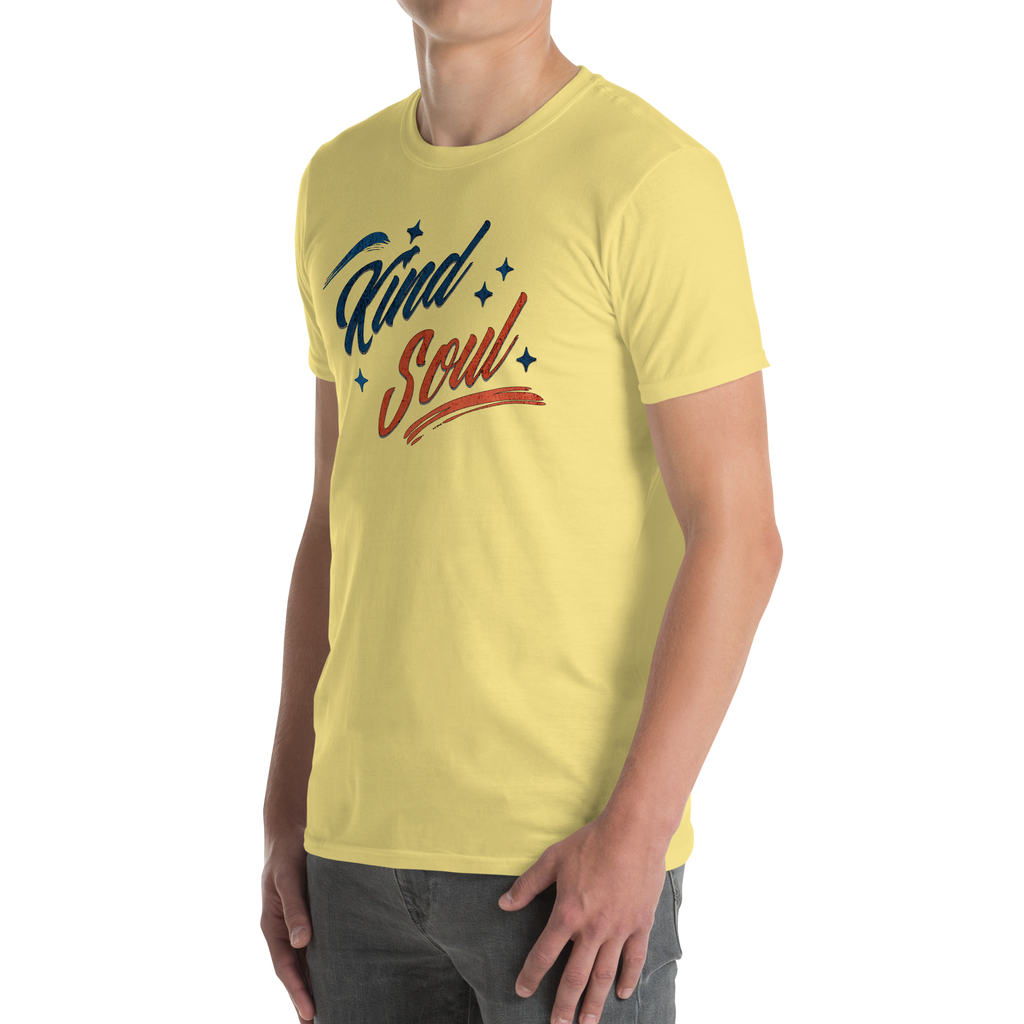 Expressively Generous, Kindhearted, Thoughtful, Considerate, and Compassionate Kind Soul Retro Unisex T-shirt (S-2X) 4 COLORS