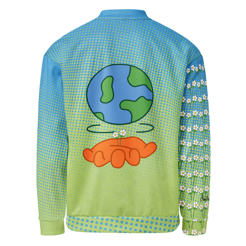 Happy Earth Bomber Jacket (S-2X)
