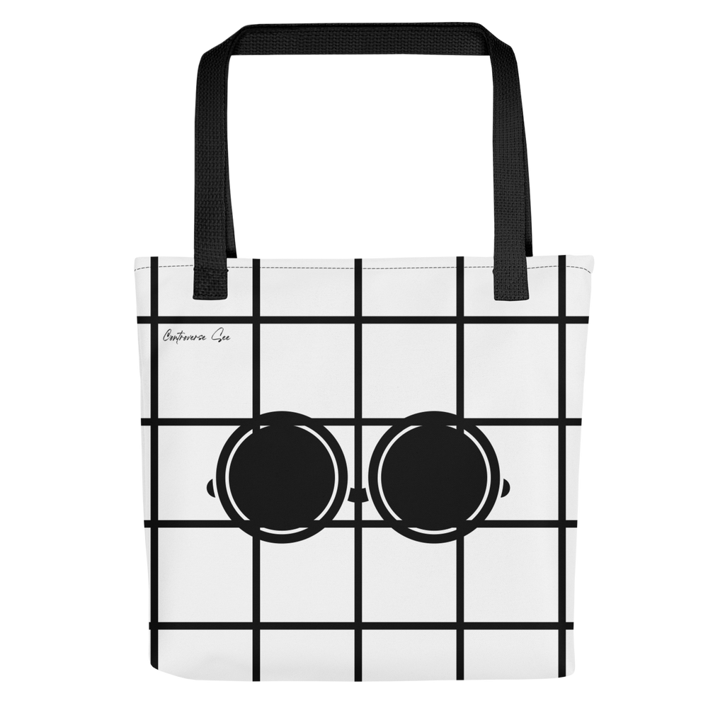 Amusingly Playful and Witty Political Parody IC/DC and Sunglasses Double Sided Graphic Tote Bag - 2 COLORS