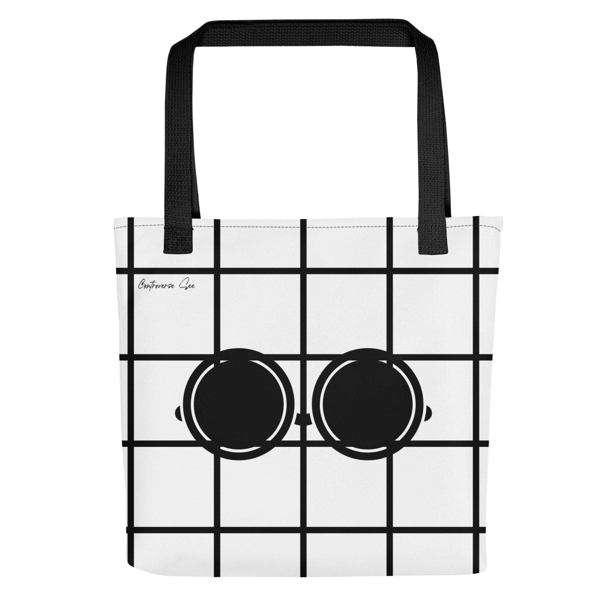 Amusingly Playful and Witty Political Parody IC/DC and Sunglasses Double Sided Graphic Tote Bag - 2 COLORS