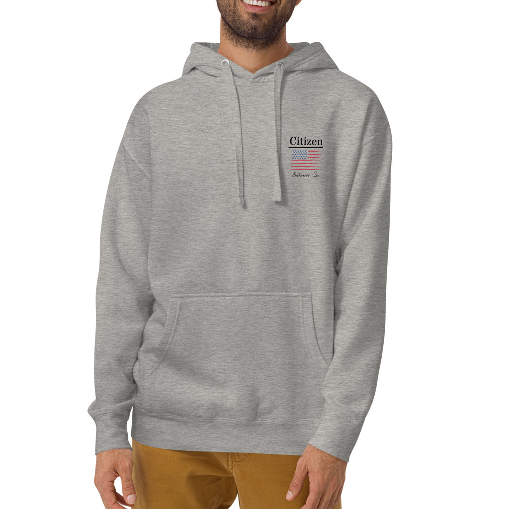 Celebratory All-American Patriotic 1776 USA 250 Proud American Citizen Unisex Hoodie (S-3X) 4 COLORS