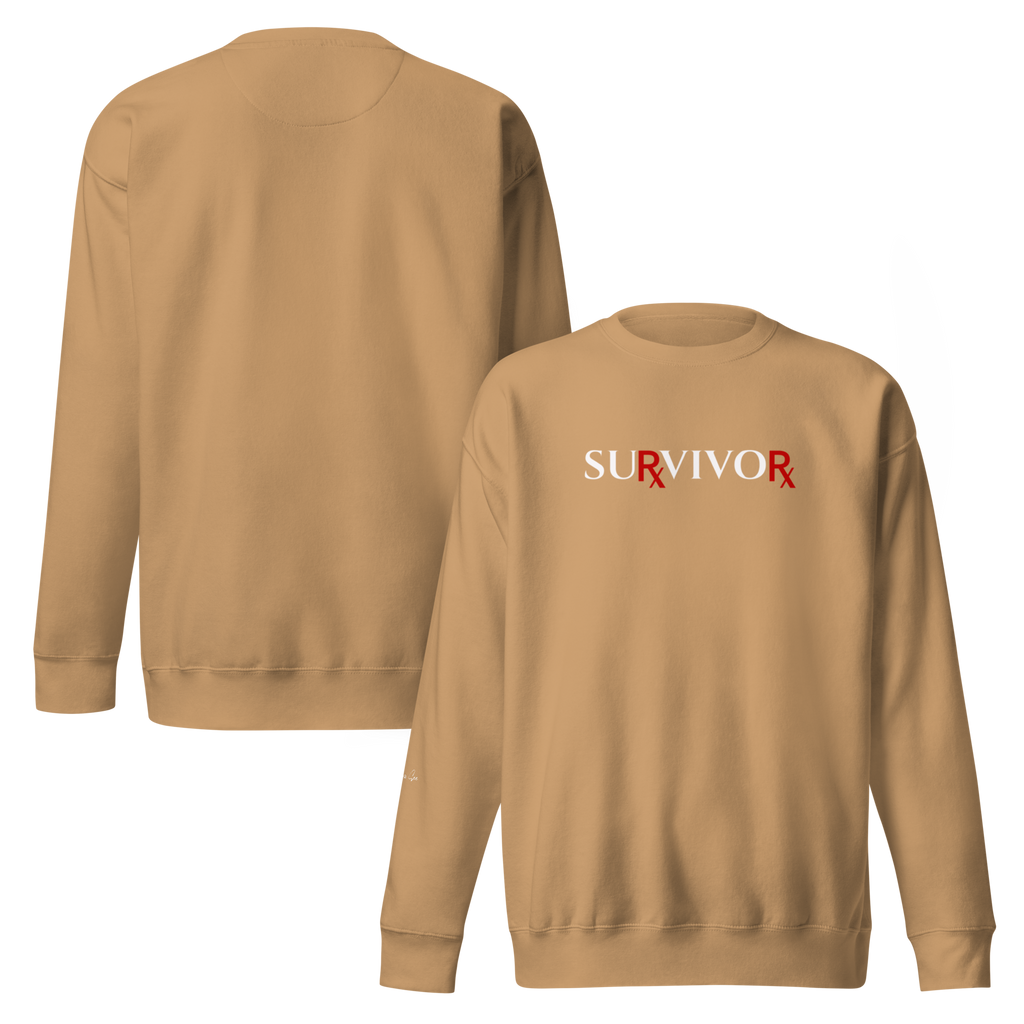 STRONG, BRAVE, and COURAGEOUS BIG PHARMA SURVIVOR Unisex Sweatshirt (S-2X) 5 COLORS