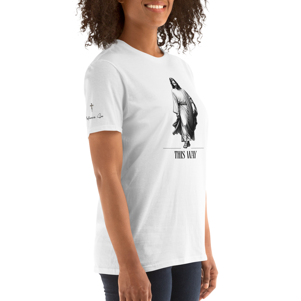 Religiously, Faithfully Following Jesus This Way Unisex T-shirt (S-2X) 3 COLORS