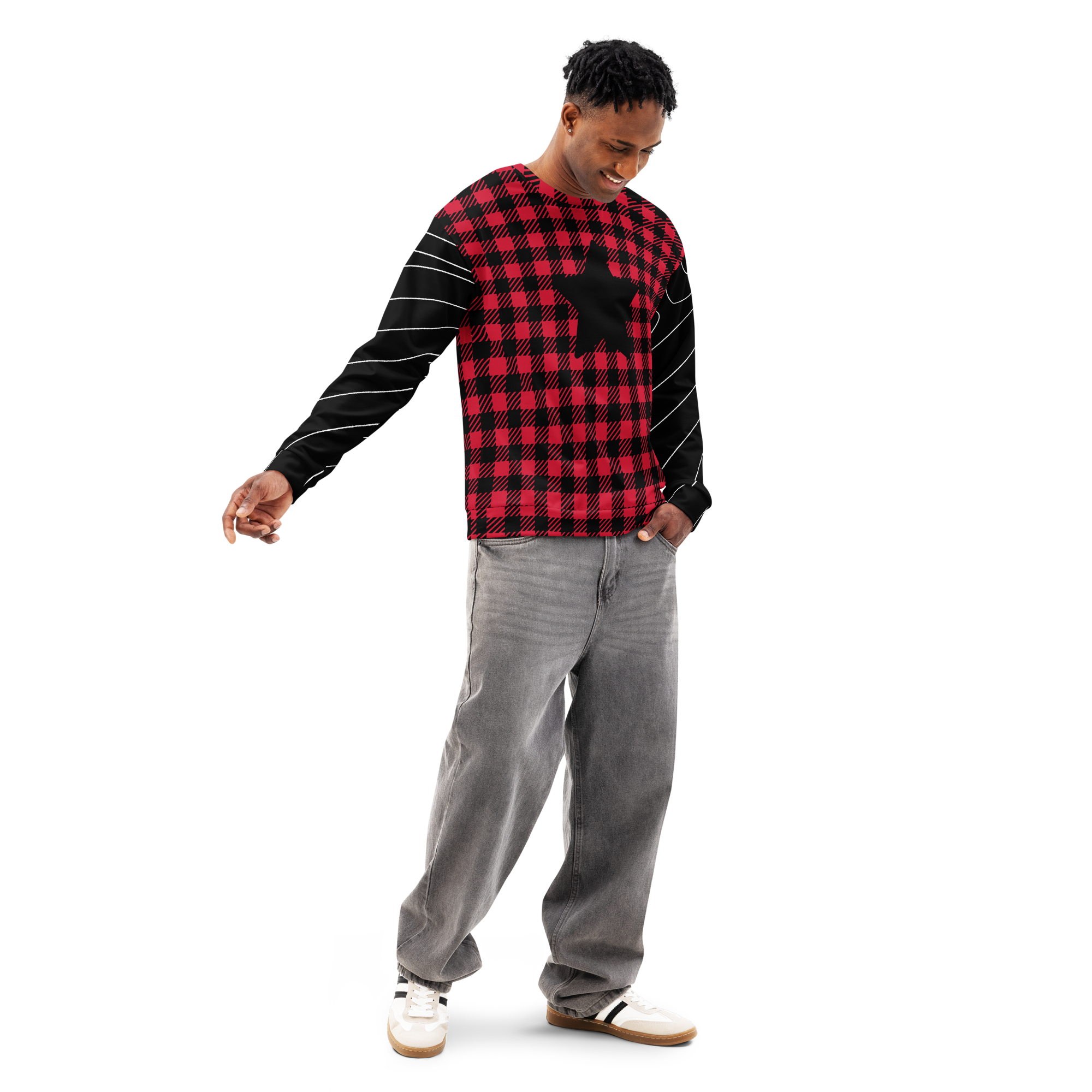 Plaid Star Sweatshirt (S-2X)