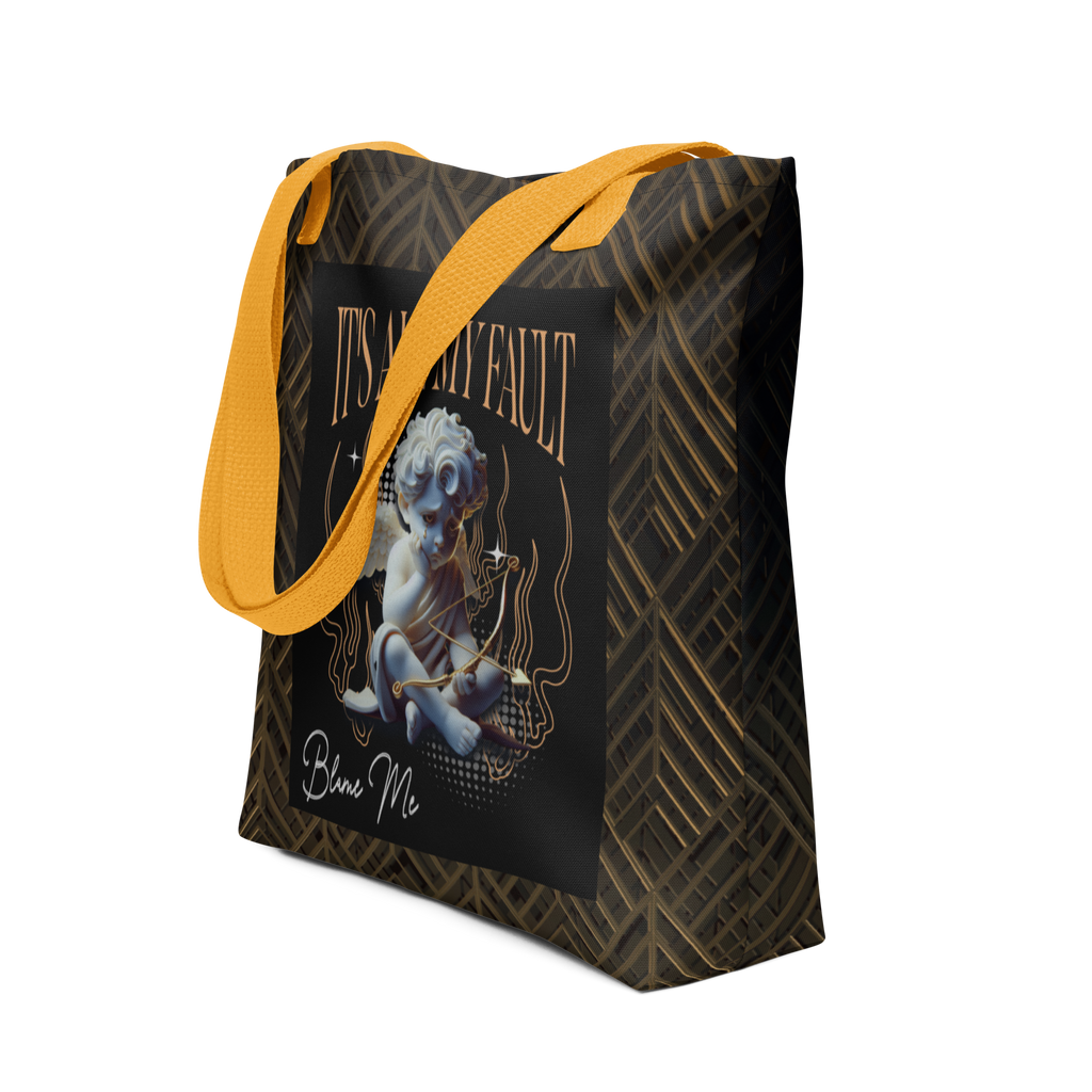 Sassy, Satirical, Adorably Angelic It's All My Fault Blame Me Tote Bag - 2 COLORS