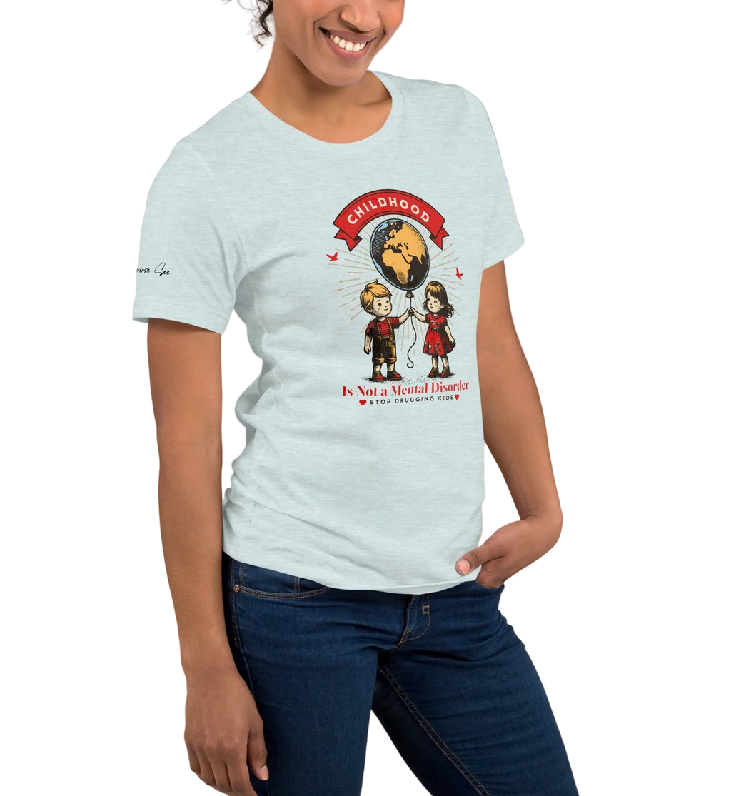 Whimsy, Retro, and Reflective Childhood Mental Health Premium Unisex T-Shirt (XS-2X) 4 Colors