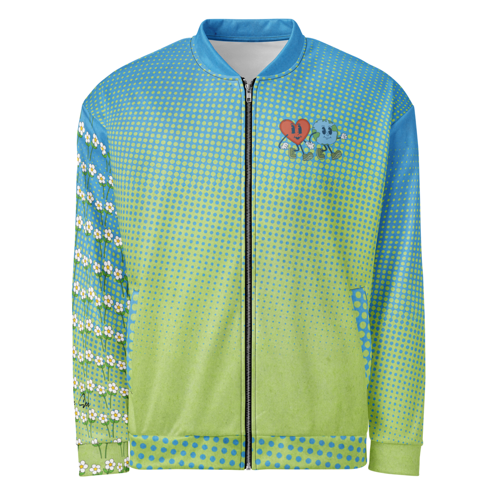 Happy Earth Bomber Jacket (S-2X)