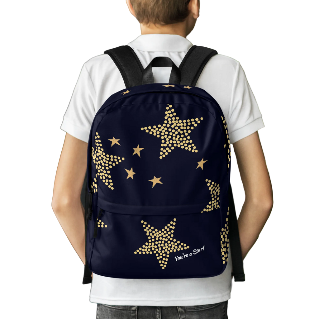 Pleasantly Uplifting & Dazzling You're a Star All-Ages Medium Backpack Bag
