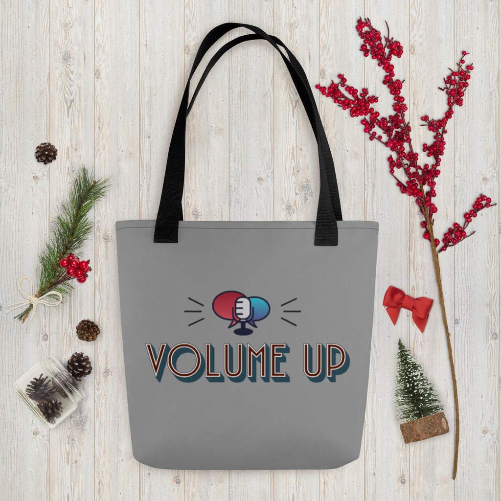 VOLUME UP Tote Bag (2 handle color options)