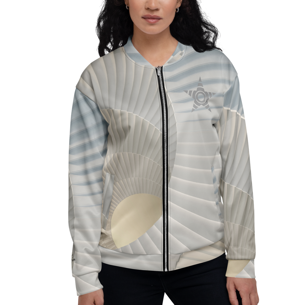 Spiral Illusion Bomber Jacket (S-2X)