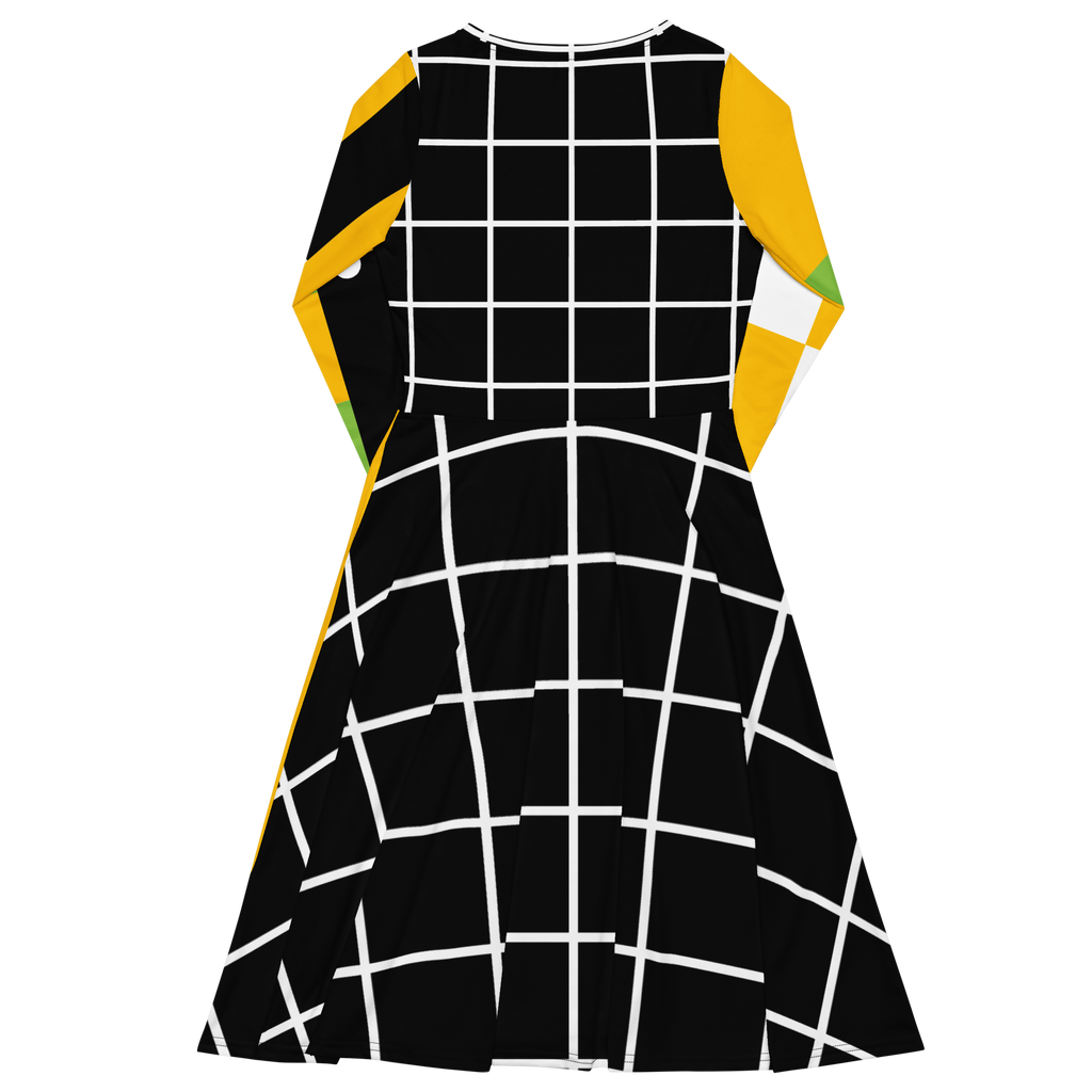 Sunshine Grid Midi Pocket Dress (S-3X)