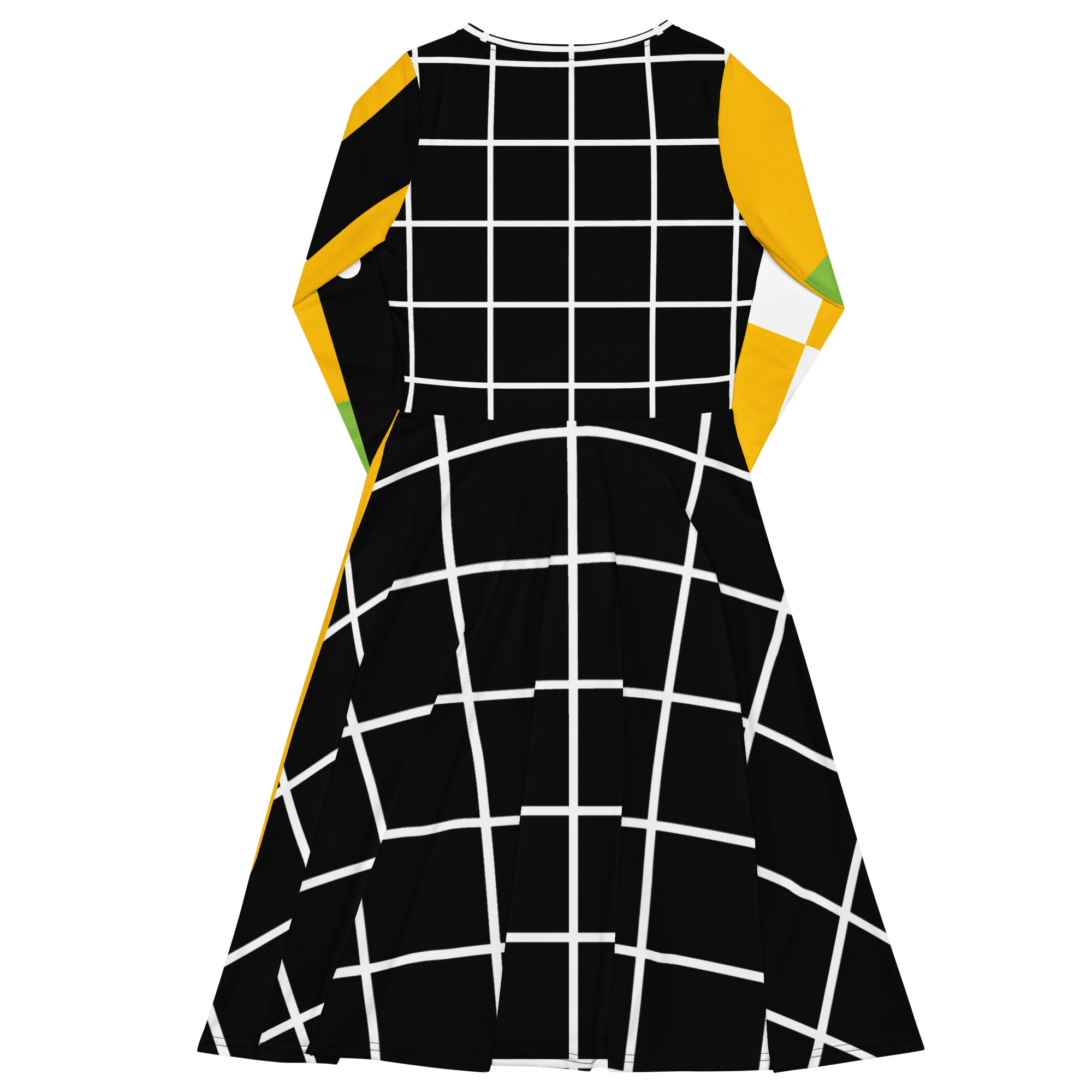 Sunshine Grid Midi Pocket Dress (S-3X)