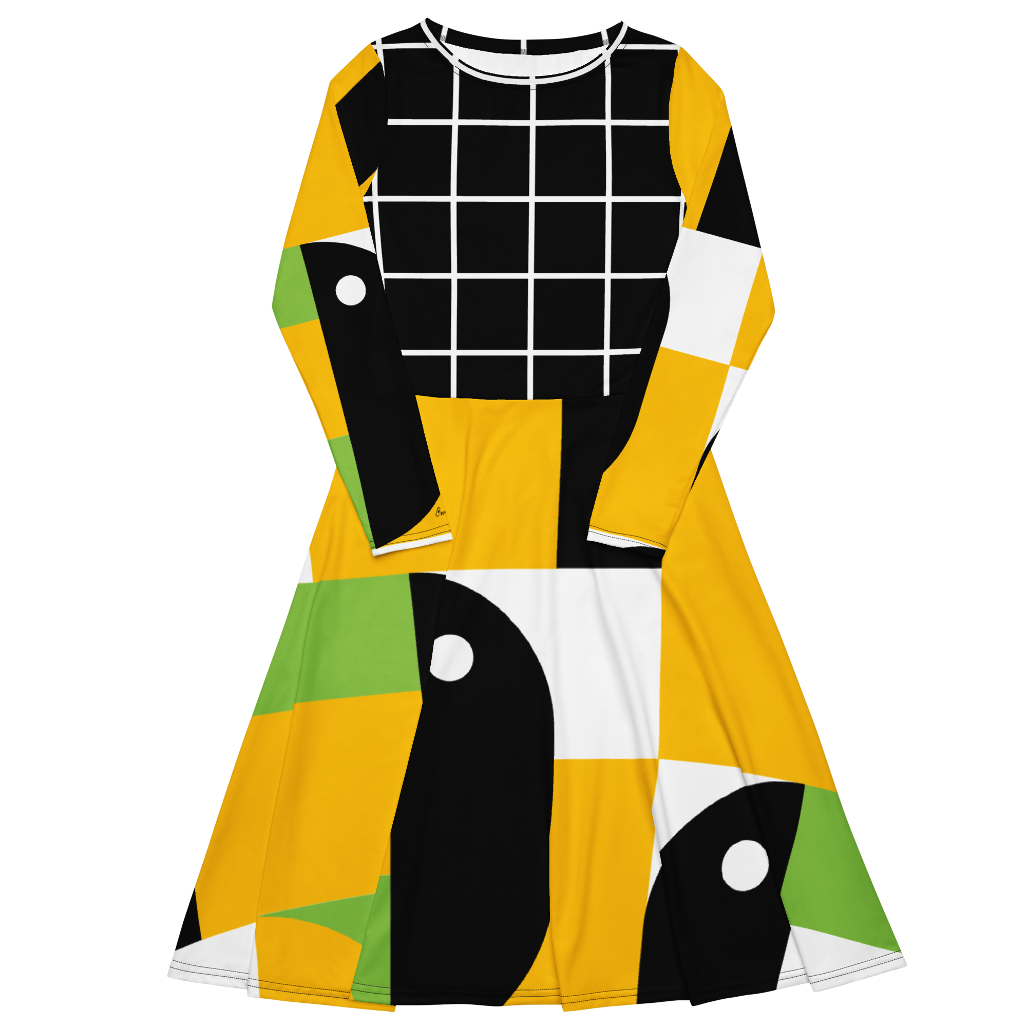 Sunshine Grid Midi Pocket Dress (S-3X)