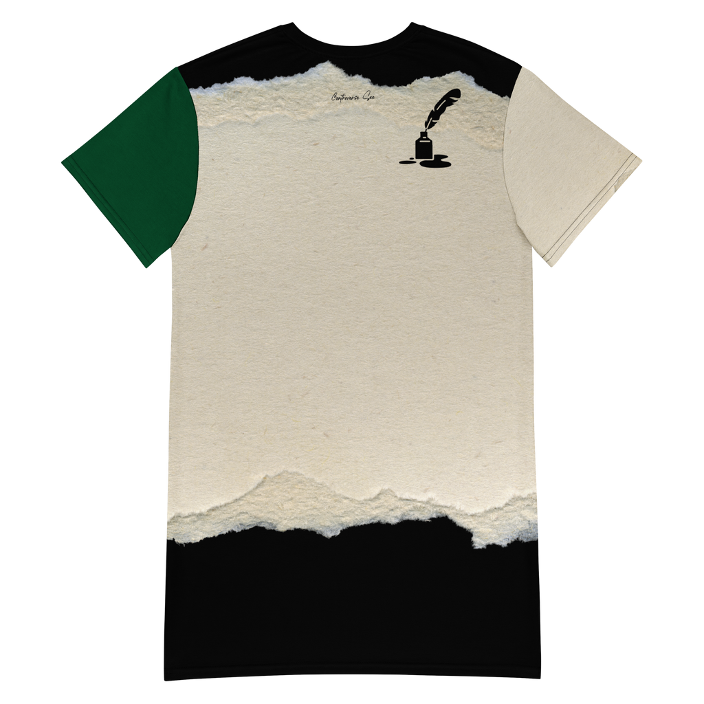 Ink Blot T-Shirt Dress (S-3X)