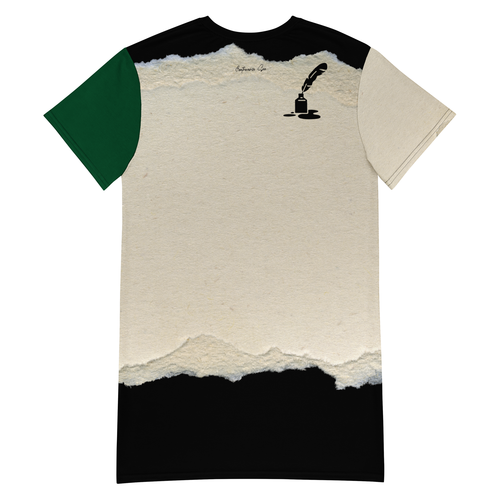 Ink Blot T-Shirt Dress (S-3X)