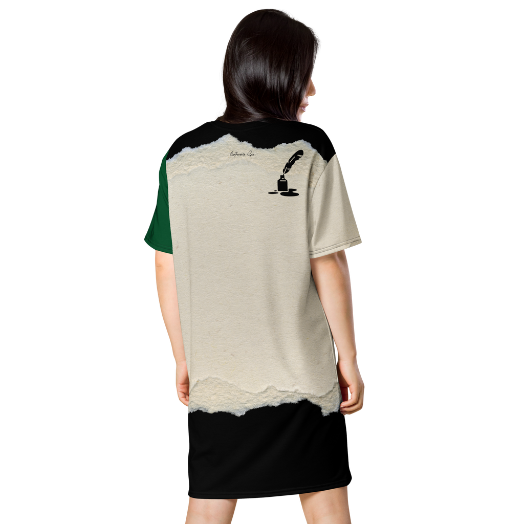 Ink Blot T-Shirt Dress (S-3X)