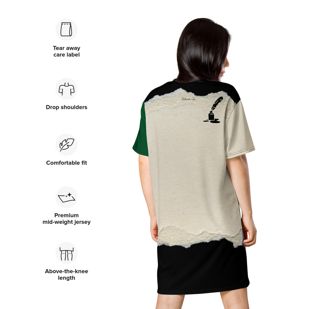 Ink Blot T-Shirt Dress (S-3X)