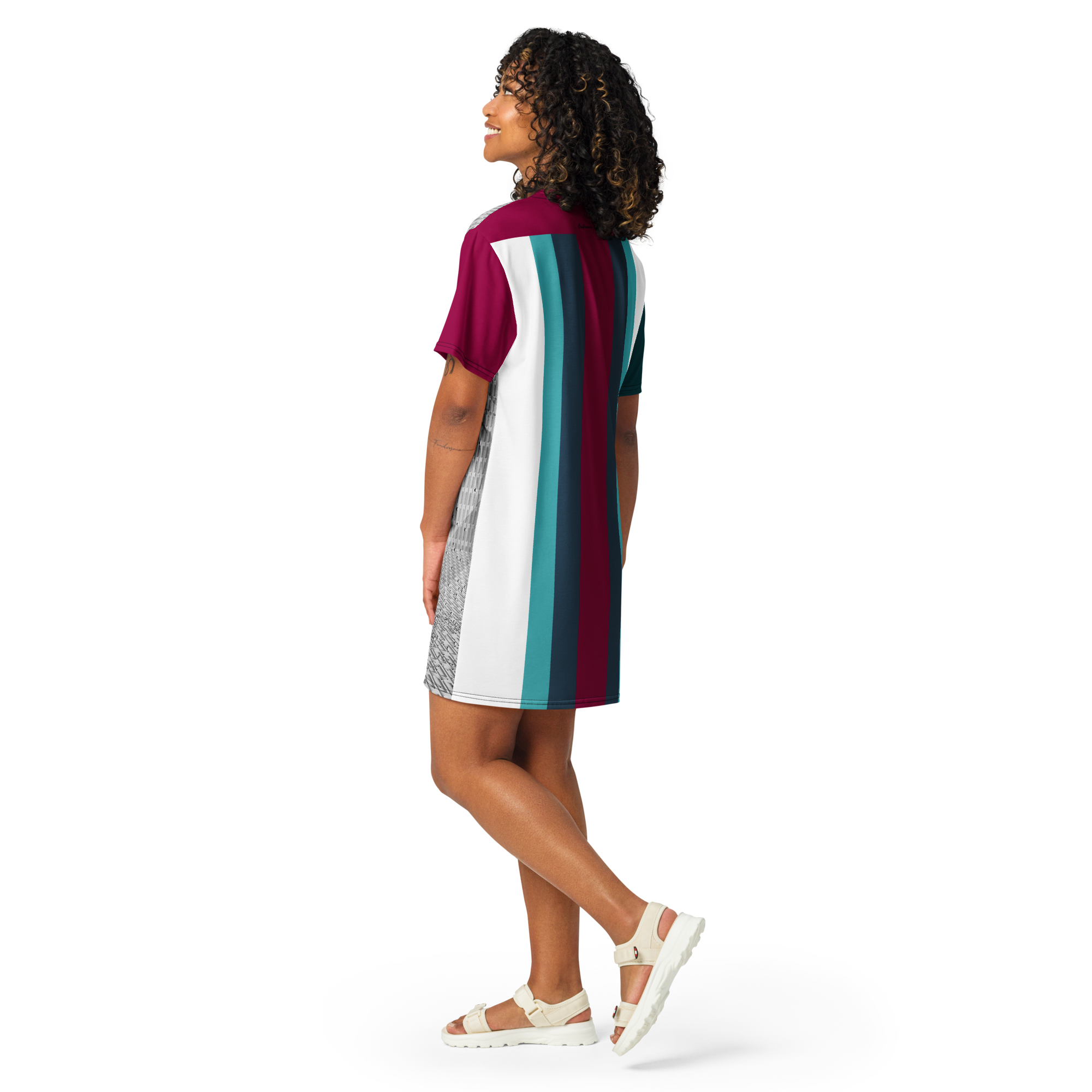 Digital Suit T-Shirt Dress (S-3X)