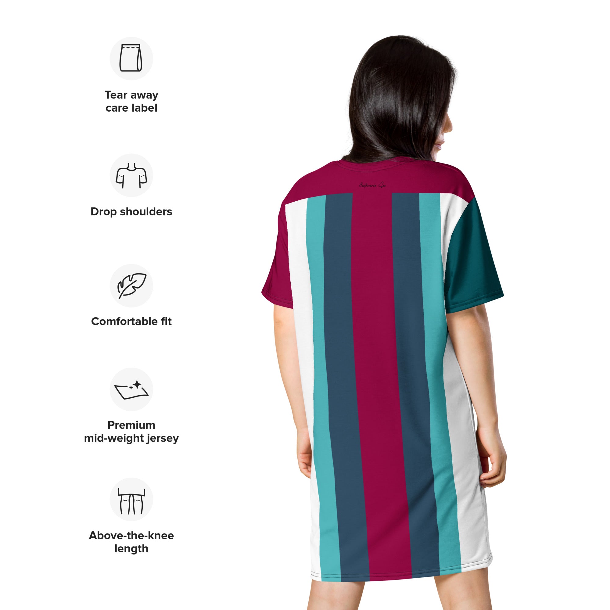 Digital Suit T-Shirt Dress (S-3X)