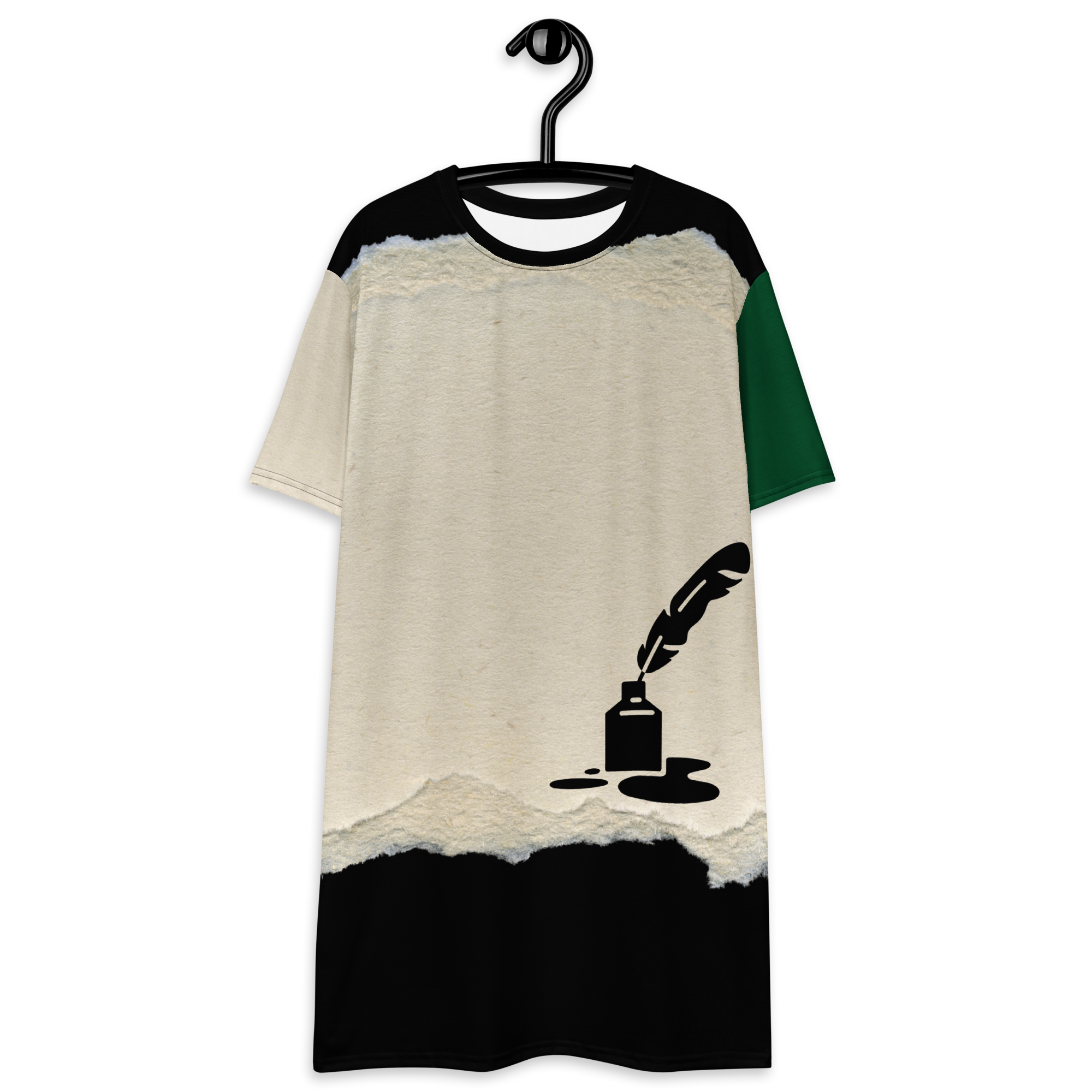 Ink Blot T-Shirt Dress (S-3X)