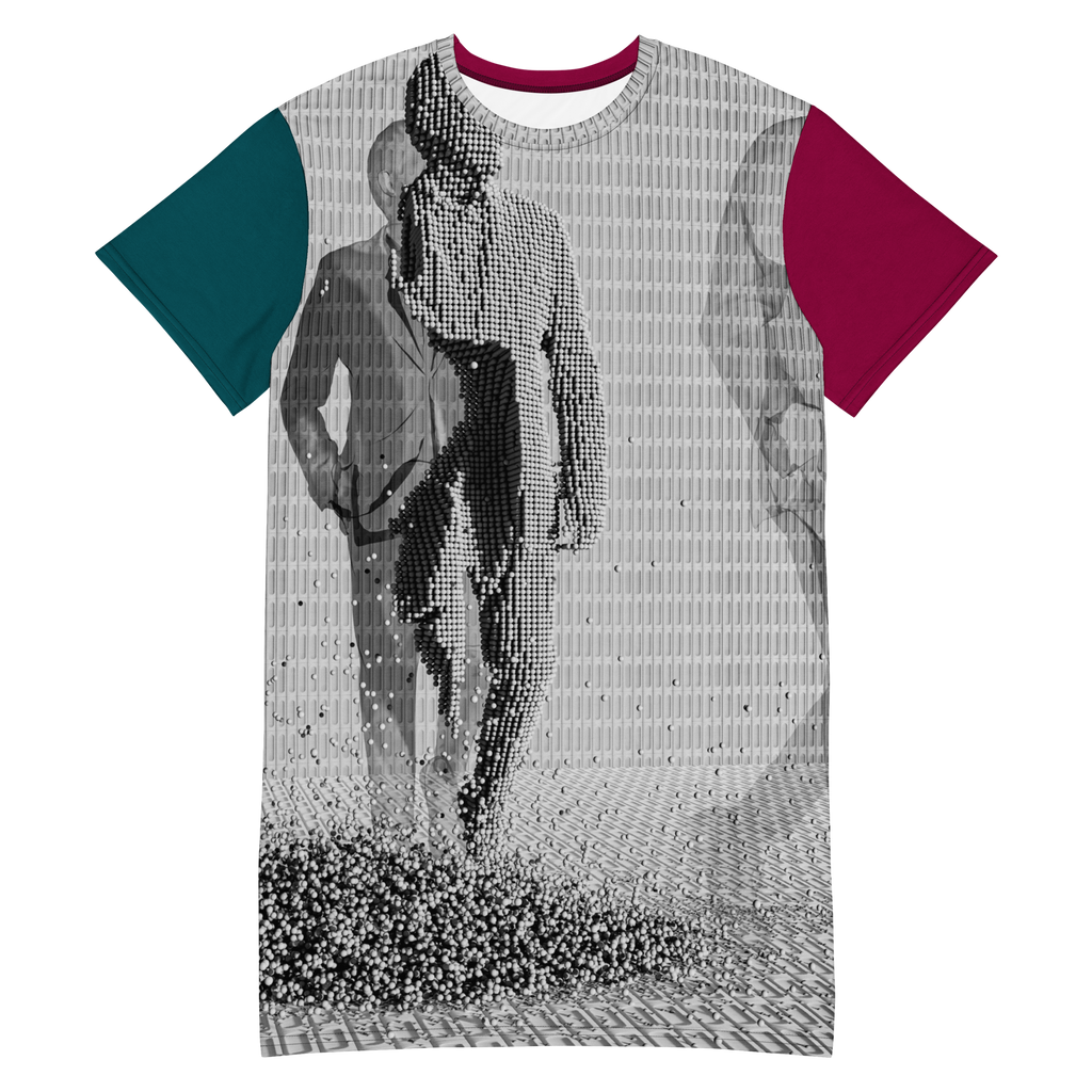Digital Suit T-Shirt Dress (S-3X)