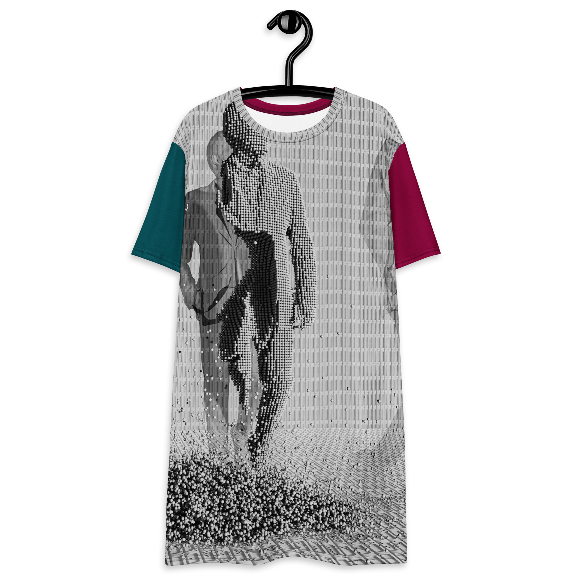 Digital Suit T-Shirt Dress (S-3X)