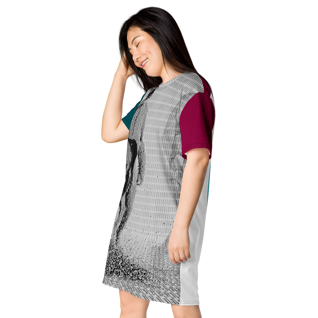 Digital Suit T-Shirt Dress (S-3X)