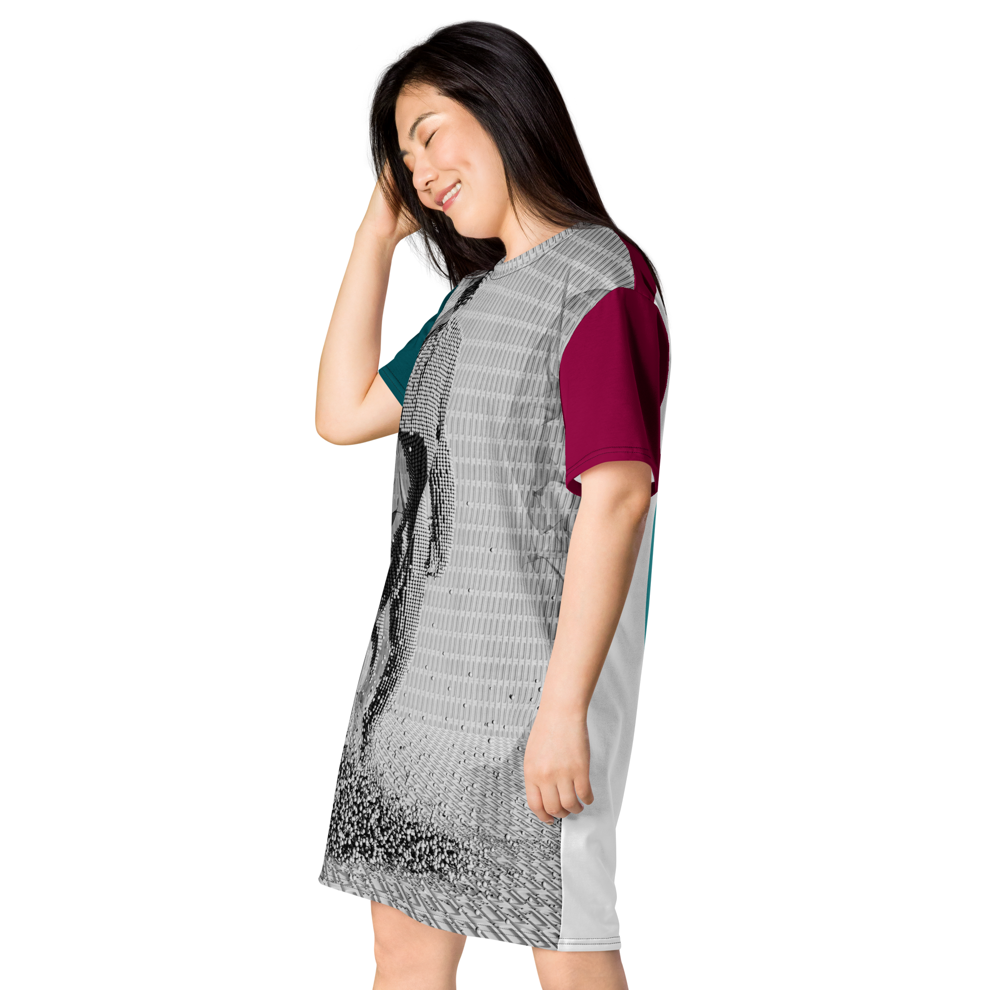 Digital Suit T-Shirt Dress (S-3X)