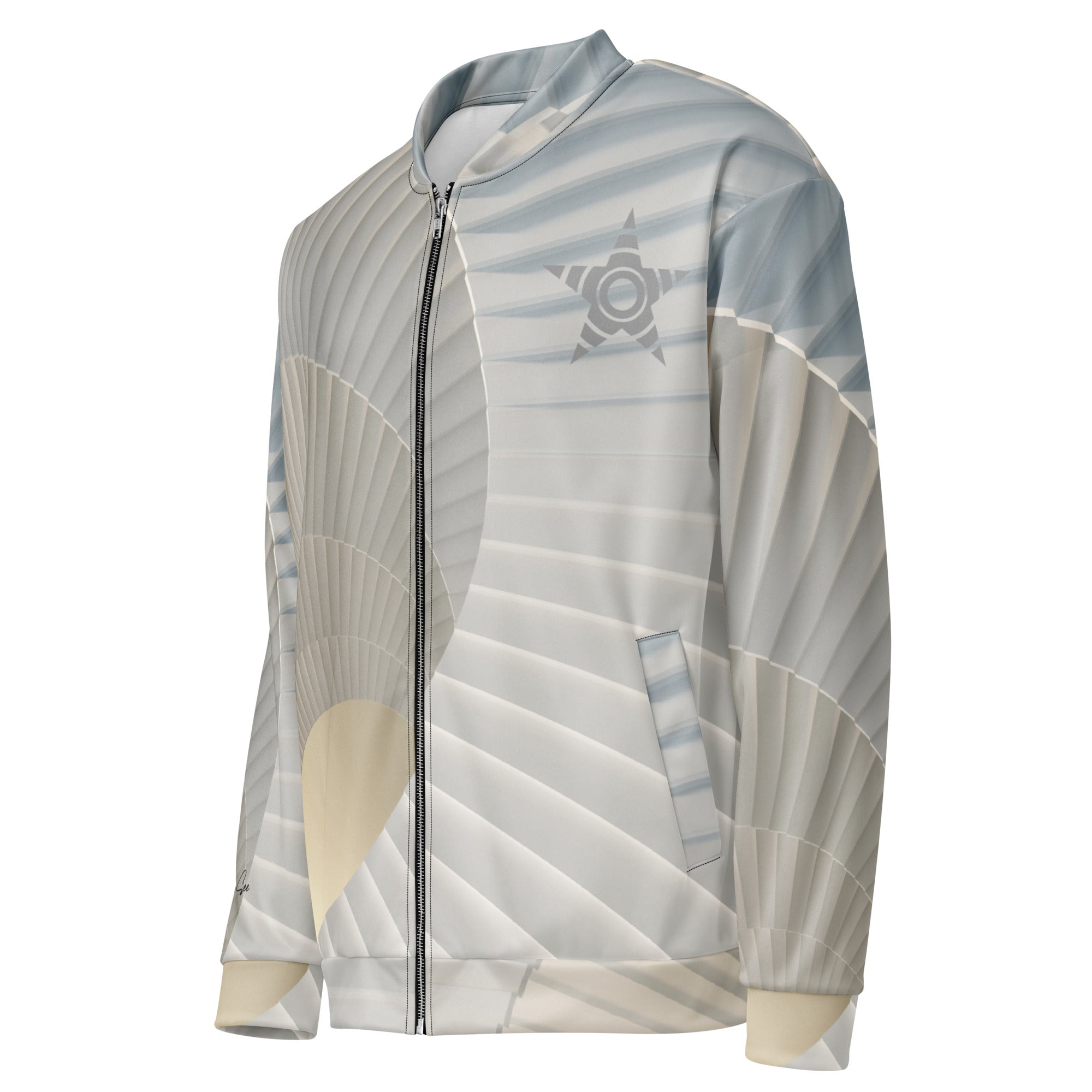 Spiral Illusion Bomber Jacket (S-2X)