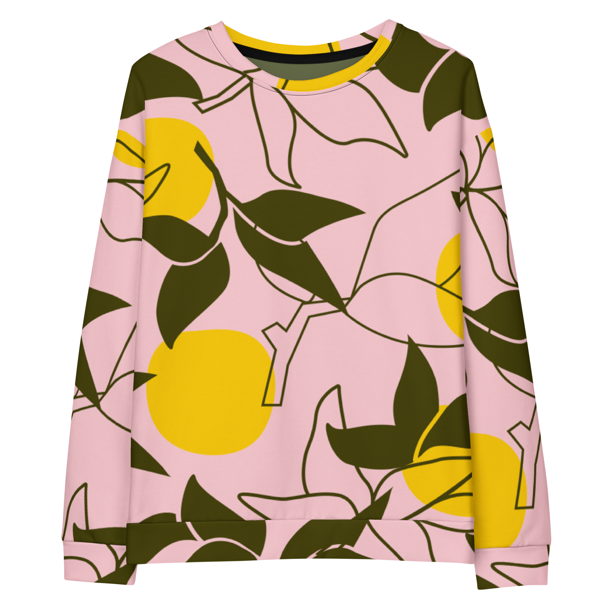 Joyfully Zesty Zingy Sweet Pink Lemonade Women's Prints Sweatshirt (S-2X)