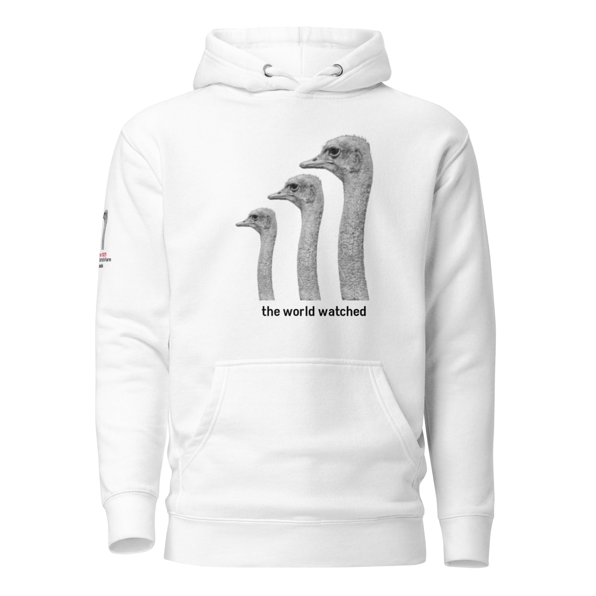 Canada Ostrich Farm Remembrance Hoodie for charity, Black Lettering (5 color options) S-2X