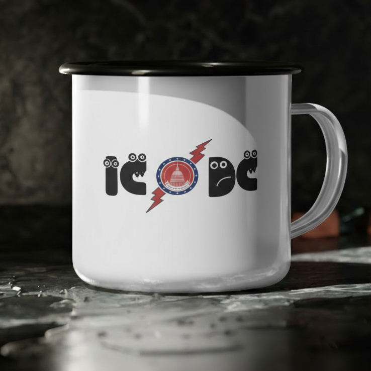 IC/DC Eyeglasses Camp Cup with Black Trim