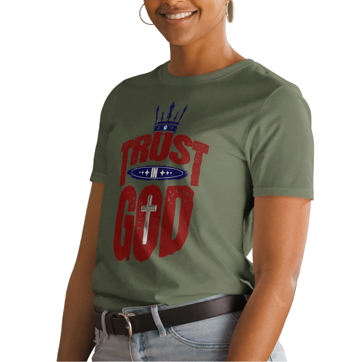 Hallelujah, Amen, and Glory to Him - Faithful Prayers and Trust in God Unisex T-shirt (S-2X) 4 COLORS