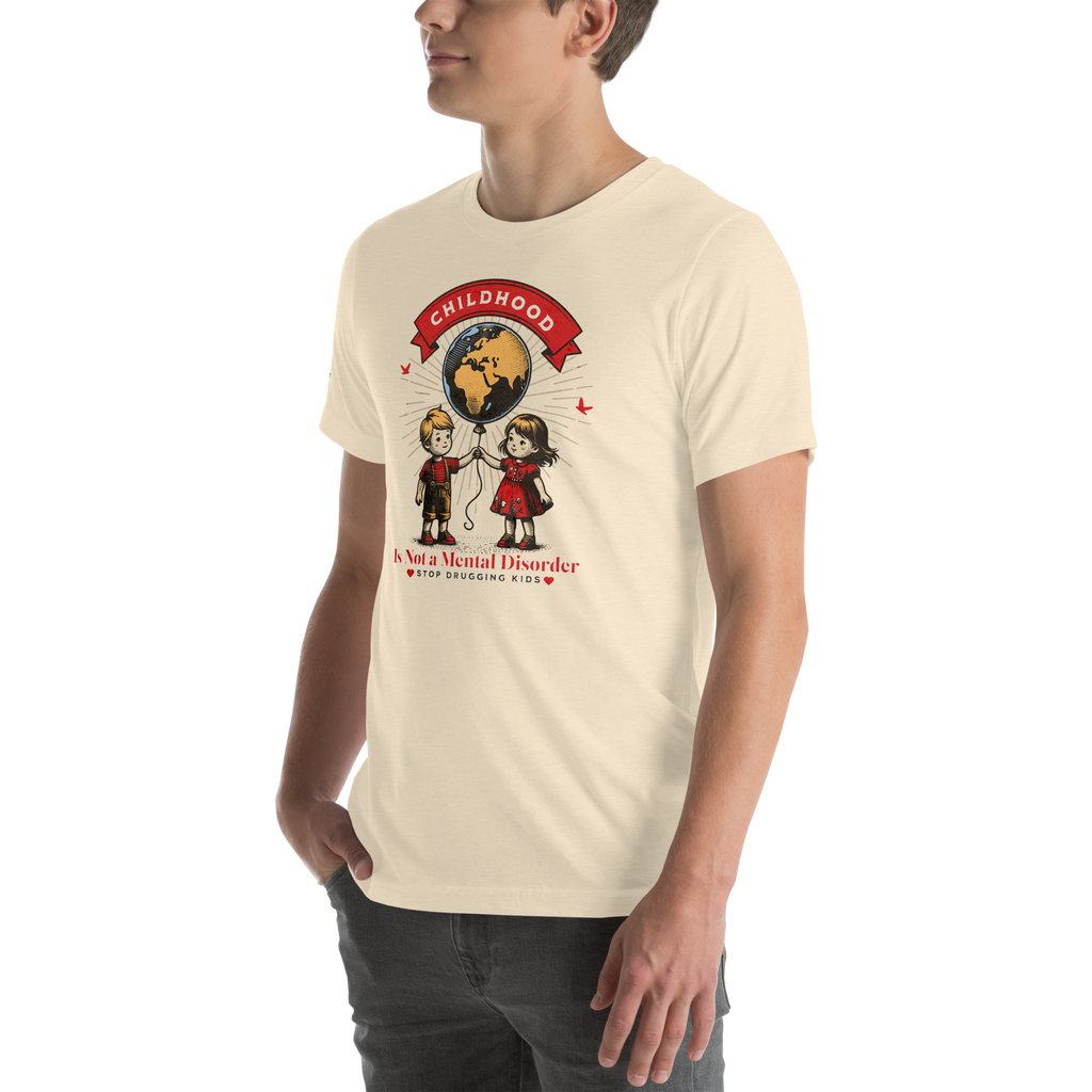 Whimsy, Retro, and Reflective Childhood Mental Health Premium Unisex T-Shirt (XS-2X) 4 Colors