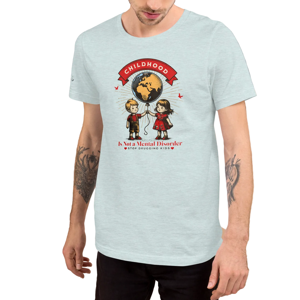 Whimsy, Retro, and Reflective Childhood Mental Health Premium Unisex T-Shirt (XS-2X) 4 Colors